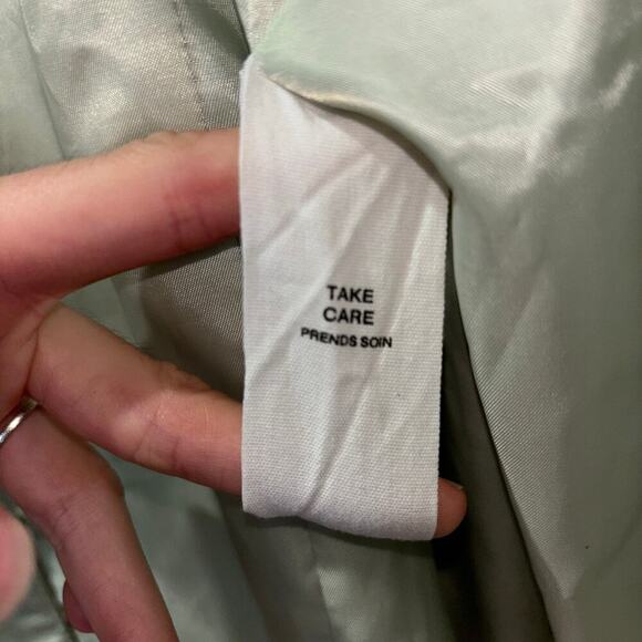 Avec Les Filles Women’s Cutaway One Button Sleeveless Vest Jacket Green Large - Picture 5 of 16